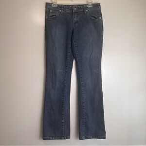 Arizona Jean Company Y2K Women's Dark Blue Bootcut Low Rise Jeans Size 9, EUC